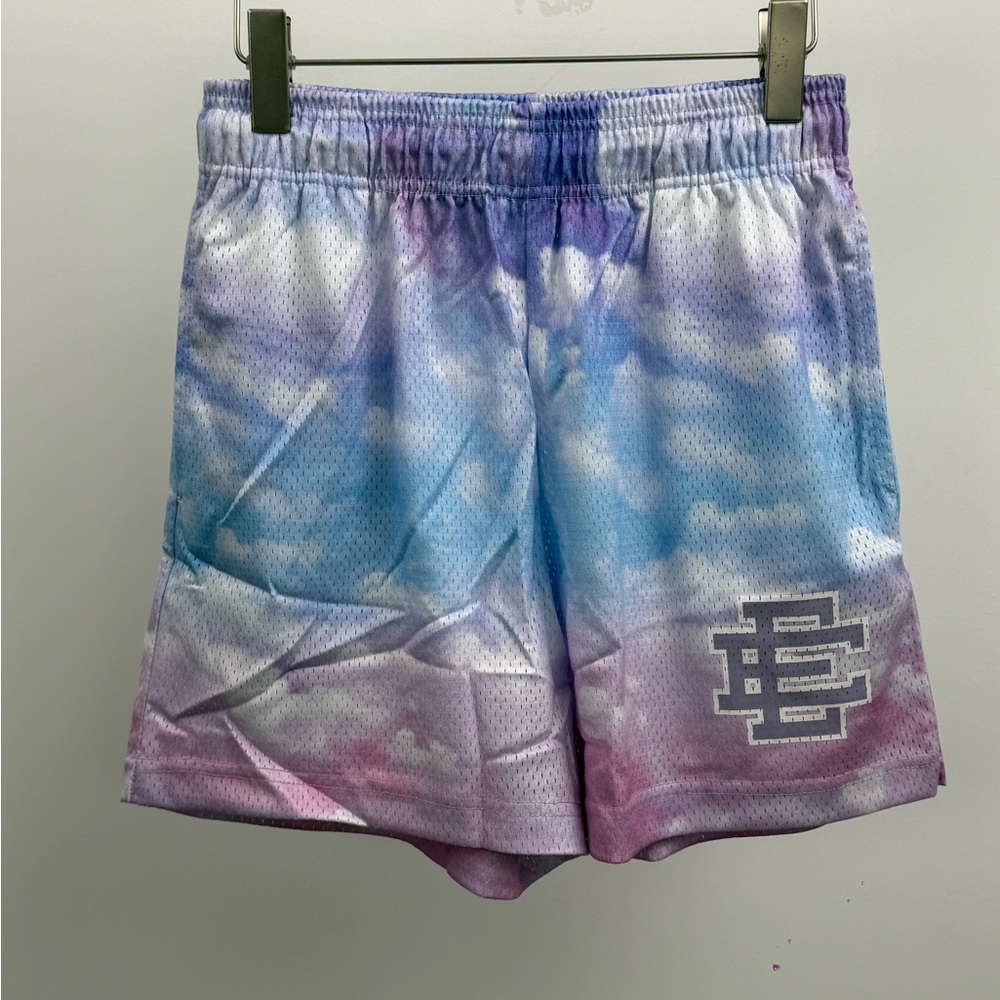 Men's Pastel Tie-Dye Athletic Shorts - Multicolor